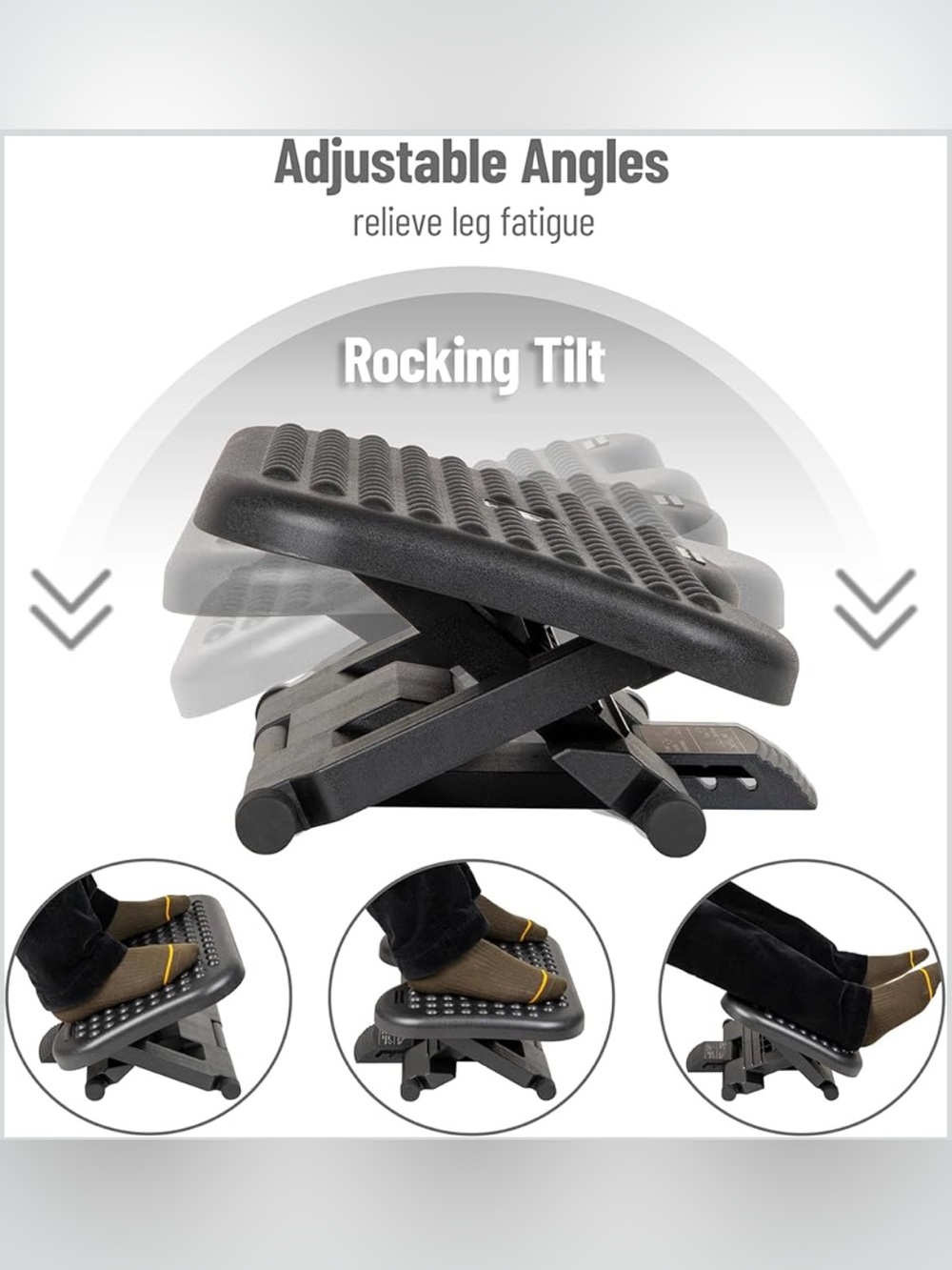 Mind Reader Ergonomic Adjustable Footrest - Picture 9 of 11